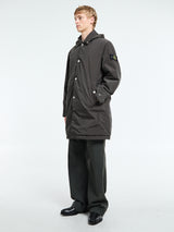 Stone Island - 7100004 Light Compact Touch Poly-TC Parka Coat in Lead Grey