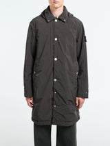 Stone Island - 7100004 Light Compact Touch Poly-TC Parka Coat in Lead Grey