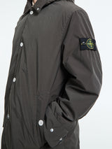 Stone Island - 7100004 Light Compact Touch Poly-TC Parka Coat in Lead Grey