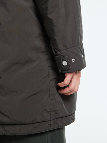 Stone Island - 7100004 Light Compact Touch Poly-TC Parka Coat in Lead Grey