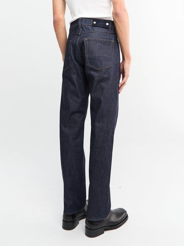 Stone Island - J100005 Indigo Denim Trousers in Blue Raw