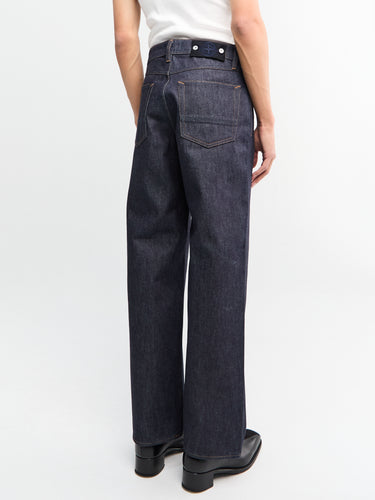 Stone Island - J100006 Indigo Denim Trousers in Blue Raw
