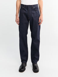 Stone Island - J100008 Selvedge Indigo Denim Trousers in Blue Raw