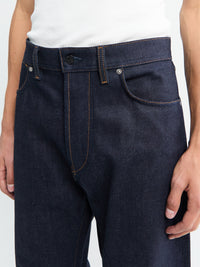 Stone Island - J100008 Selvedge Indigo Denim Trousers in Blue Raw