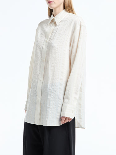 Studio Nicholson - Oversized Classic Shirt in Chalk
