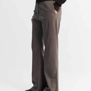 Studio Nicholson - Straight Leg Mitra Pants With Hem Split in Melange