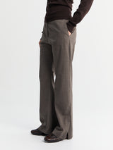 Studio Nicholson - Straight Leg Mitra Pants With Hem Split in Melange