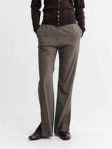 Studio Nicholson - Straight Leg Mitra Pants With Hem Split in Melange
