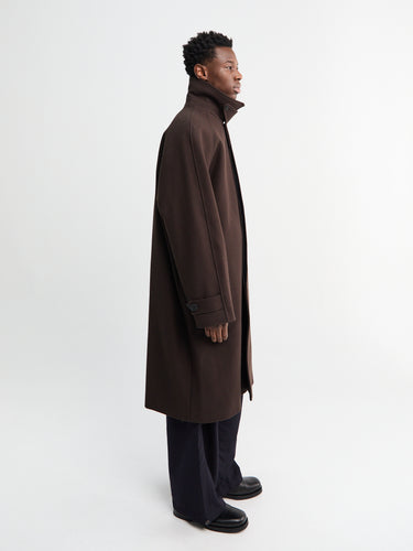 Studio Nicholson - Raglan Wool Coat in Espresso