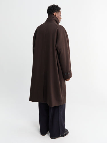 Studio Nicholson - Raglan Wool Coat in Espresso