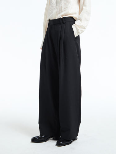 Studio Nicholson - Women's Double Pleat Volume Pants in Black