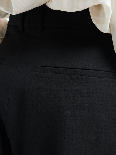 Studio Nicholson - Women's Double Pleat Volume Pants in Black