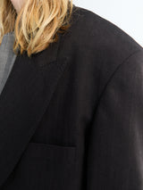 Studio Nicholson - Double Breasted Tailored Jacket in Espresso