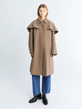 Studio Nicholson - Detachable Cape Parka Coat in Birch
