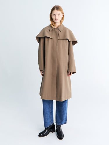 Studio Nicholson - Detachable Cape Parka Coat in Birch