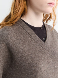 Studio Nicholson - Cashmere V-neck Jumper in Mouse