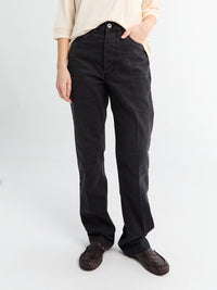 Studio Nicholson - Square Pocket Jean in Faded Black Wash