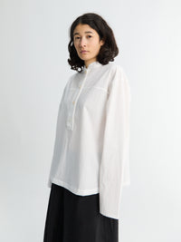 Studio Nicholson - Half Placket Shirt in Optic White