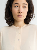 Studio Nicholson - Henley Long Sleeve Top in Canvas