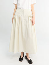 Studio Nicholson - Agat Gathered Skirt in Bone