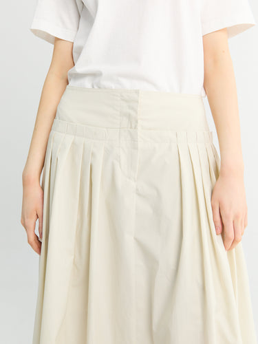 Studio Nicholson - Agat Gathered Skirt in Bone