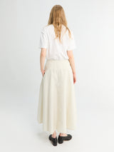Studio Nicholson - Agat Gathered Skirt in Bone