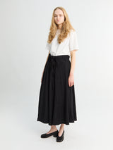 Studio Nicholson - Messina Gathered Wrap Skirt in Black