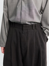 Studio Nicholson - Double Pleat Volume Pants in Espresso