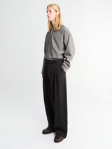 Studio Nicholson - Double Pleat Volume Pants in Espresso