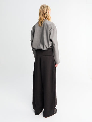 Studio Nicholson - Double Pleat Volume Pants in Espresso