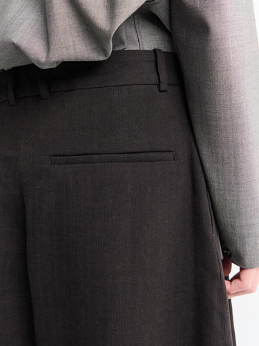 Studio Nicholson - Double Pleat Volume Pants in Espresso