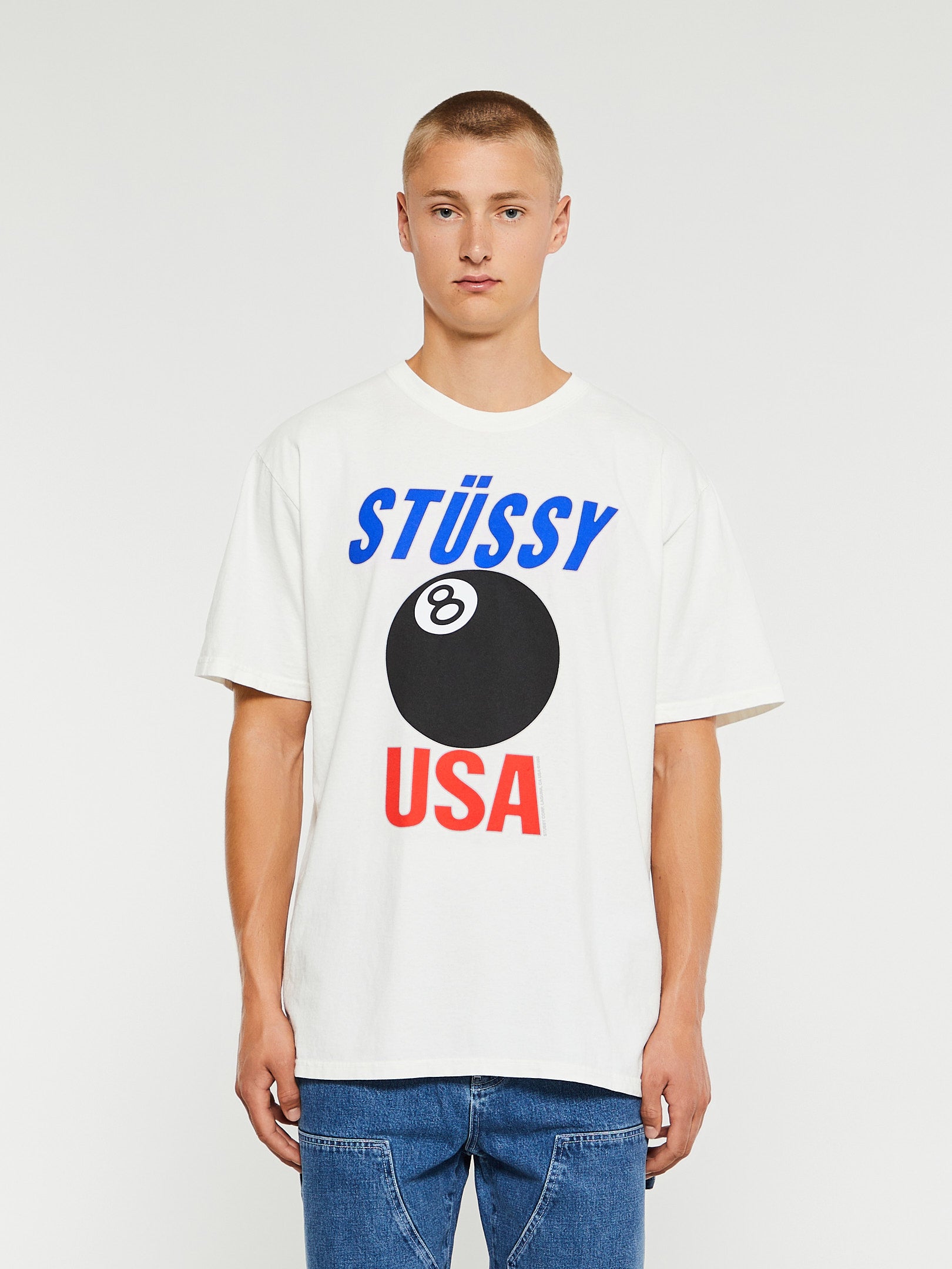 Stüssy - Stüssy USA Pigment Dyed T-Shirt in Natural