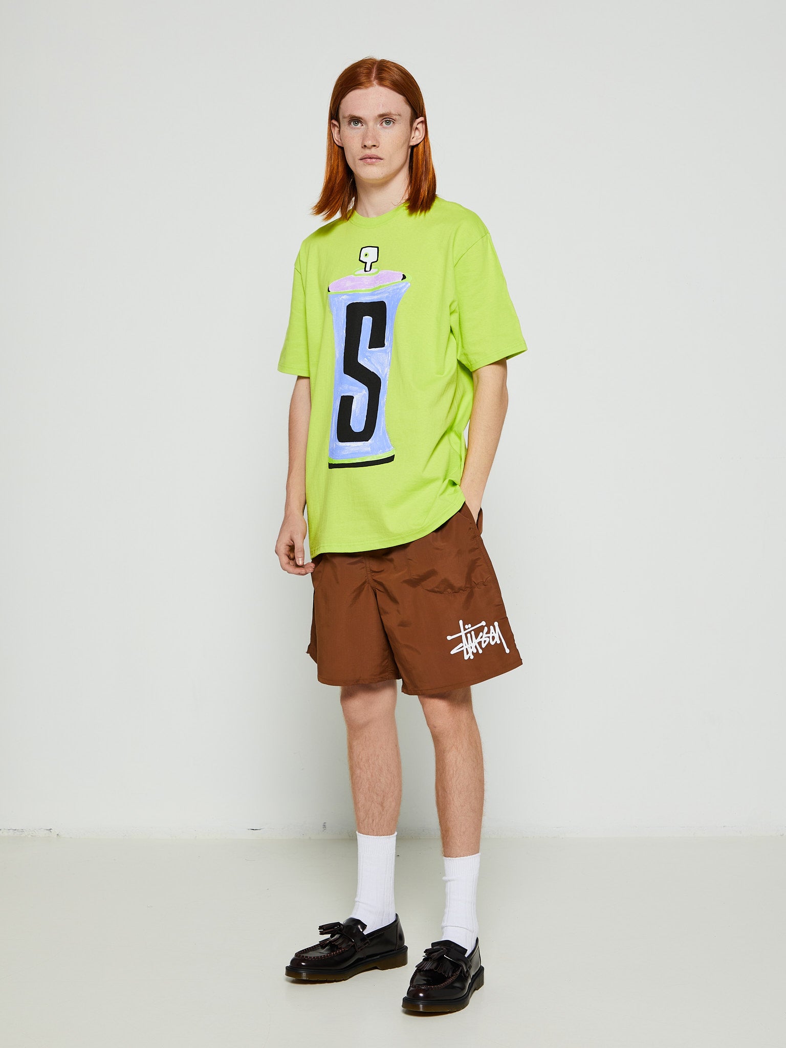 STUSSY - Man - Green - Swimwear main image 1