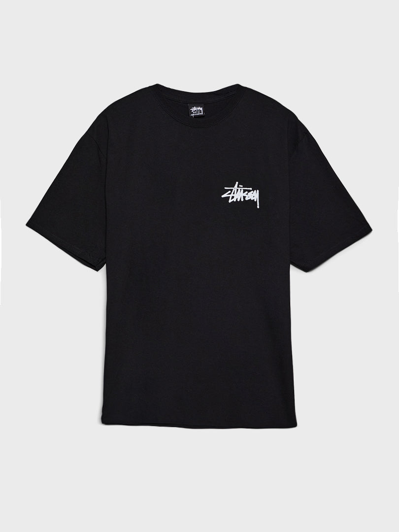 Stüssy - Old Phone Pigment Dyed T-Shirt in Black