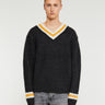 Stüssy - Mohair Tennis Sweater in Charcoal