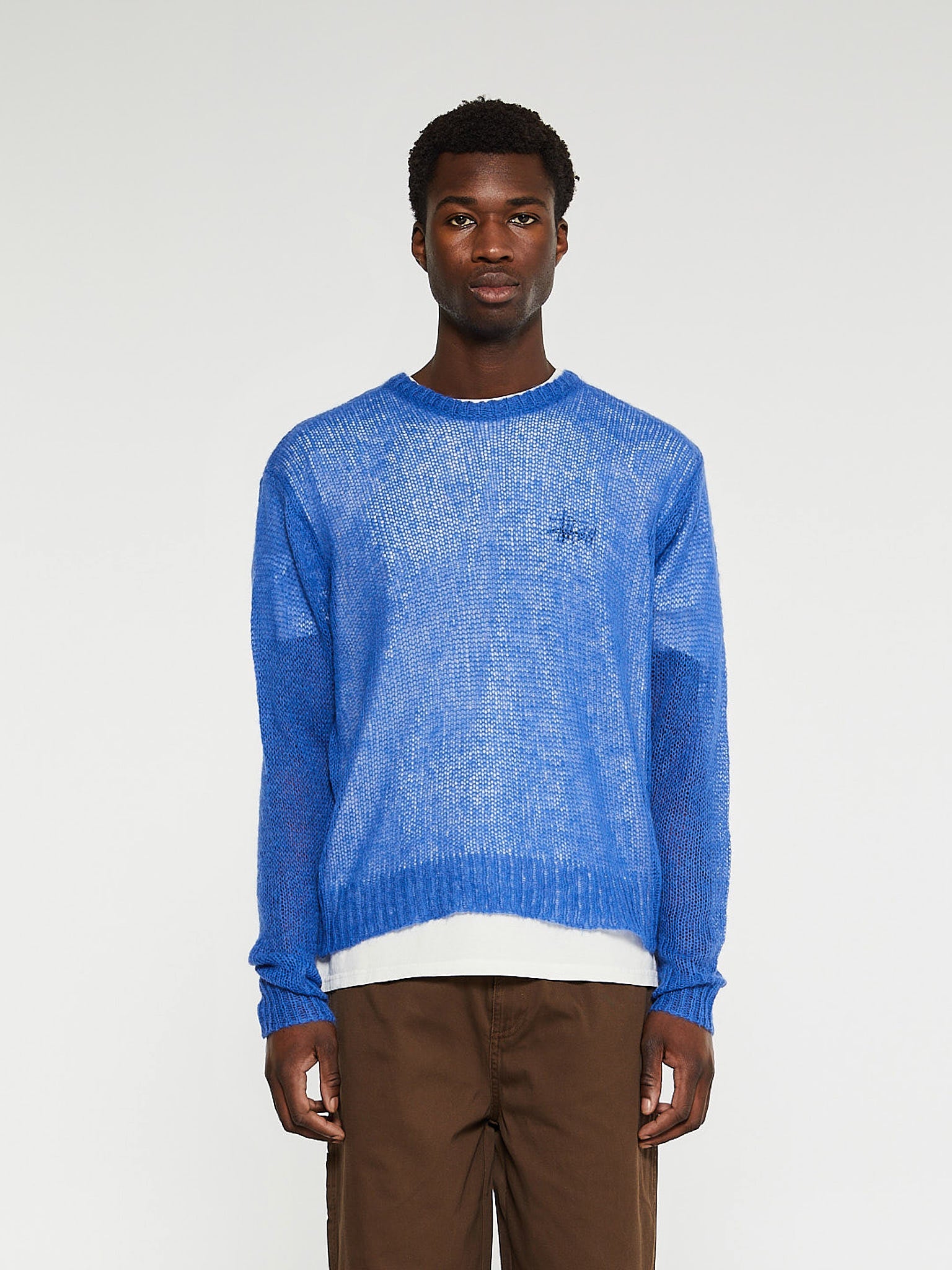 stussy - S Loose Knit Sweater in Blue