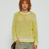 Stüssy - Pigment Dyed Loose Gauge Sweater in Tie Dye Yellow