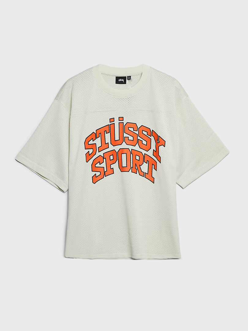 stussy - Sport Mesh Football Jersey in Natural