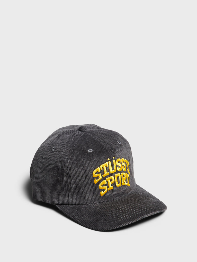 Stüssy - Sport Arch Cord Strapback Cap in Charcoal – stoy