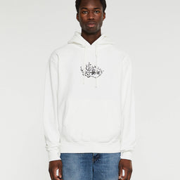 stussy - Mosaic Dragon Pigment Dyed Hoodie in Natural