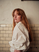 Mr. Larkin - Patty Tie Shirt in Off White
