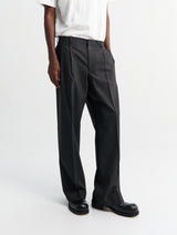Sunflower - Wide Pleated Trousers in Antracite