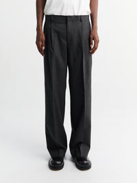 Sunflower - Wide Pleated Trousers in Antracite