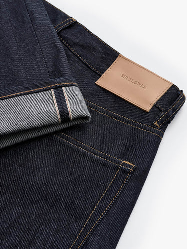 Sunflower - Loose Raw Selvedge in Raw Indigo