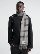 Sunflower - Wool Scarf in Grey