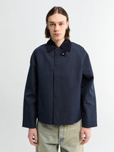 Sunflower - Short Raglan Coat in Navy