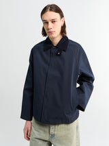 Sunflower - Short Raglan Coat in Navy