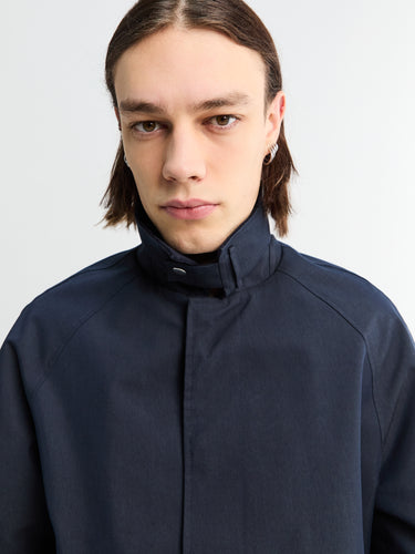 Sunflower - Short Raglan Coat in Navy