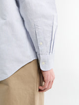 Sunflower - Button Down Oxford Shirt in Blue Stripe