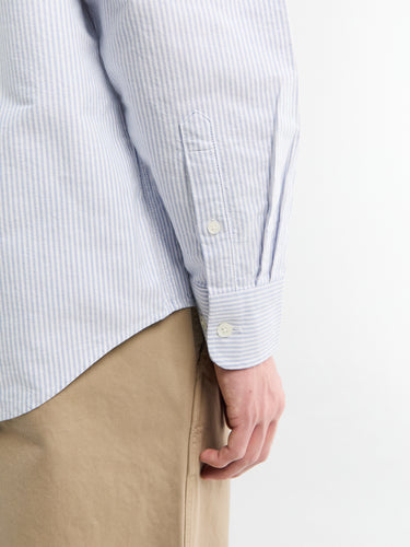 Sunflower - Button Down Oxford Shirt in Blue Stripe